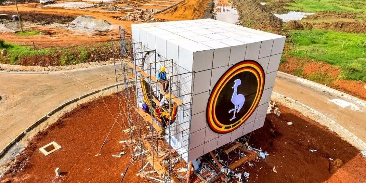 Scaffolding and formwork support systems erected by Tetrabuild for NEC Kiira EV Motor Corporation, Jinja