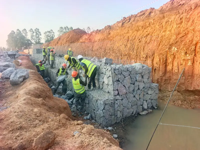 Akii Bua Memorial Stadium — Gabion Works — photograph 2