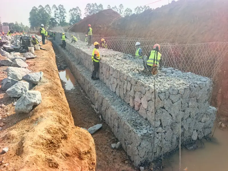 Akii Bua Memorial Stadium — Gabion Works — photograph 3