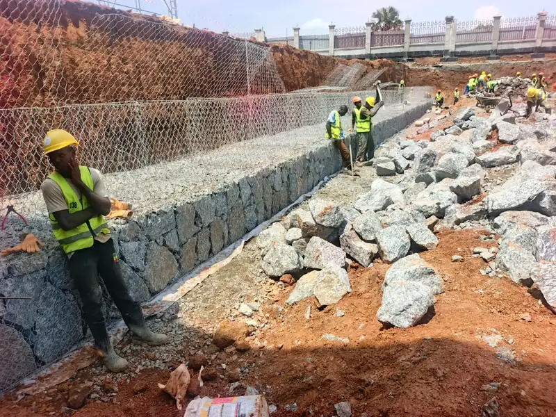 Akii Bua Memorial Stadium — Gabion Works — photograph 5