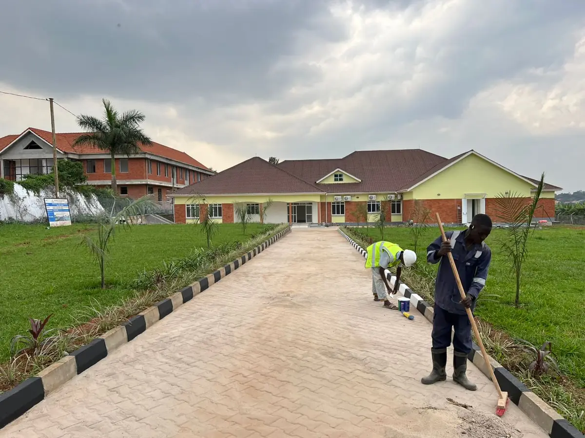 Completed CIAT and Bioversity facility with finished driveway and external works