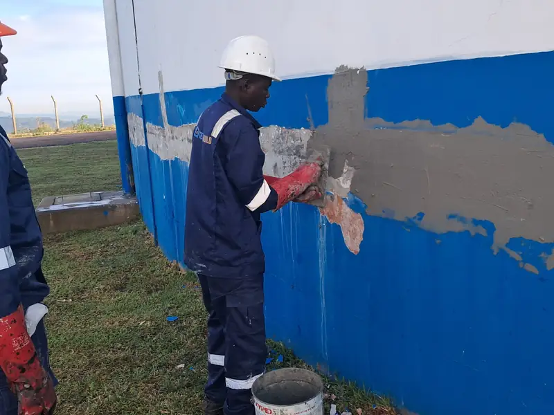 NWSC Nsamba Waterproofing Project — photograph 1